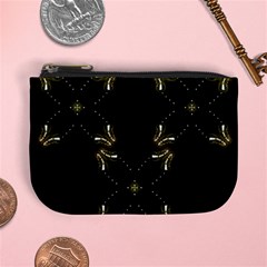 Festive Black Golden Lights  Mini Coin Purses by yoursparklingshop