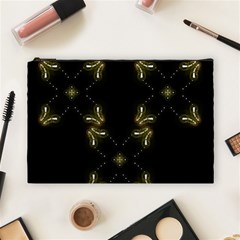 Festive Black Golden Lights  Cosmetic Bag (large)  by yoursparklingshop