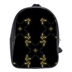 Festive Black Golden Lights  School Bags(large)  by yoursparklingshop