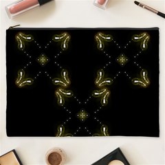 Festive Black Golden Lights  Cosmetic Bag (xxxl)  by yoursparklingshop