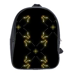 Festive Black Golden Lights  School Bags (xl)  by yoursparklingshop