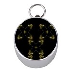 Festive Black Golden Lights  Mini Silver Compasses Front