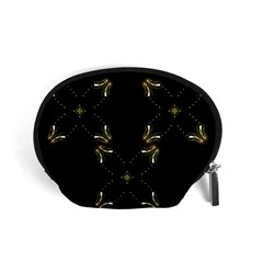 Festive Black Golden Lights  Accessory Pouches (small)  by yoursparklingshop