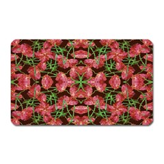 Floral Collage Pattern Magnet (rectangular) by dflcprints