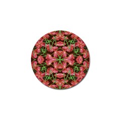 Floral Collage Pattern Golf Ball Marker by dflcprints