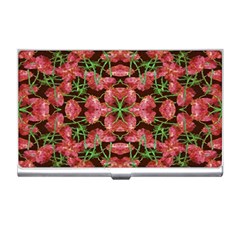 Floral Collage Pattern Business Card Holders by dflcprints