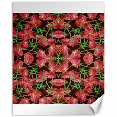 Floral Collage Pattern Canvas 16  X 20   by dflcprints