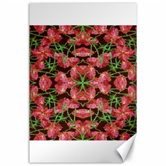 Floral Collage Pattern Canvas 24  X 36  by dflcprints