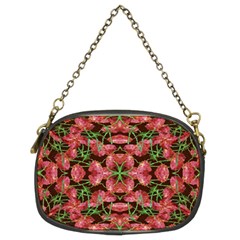 Floral Collage Pattern Chain Purses (two Sides)  by dflcprints