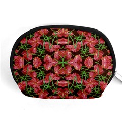 Floral Collage Pattern Accessory Pouches (medium)  by dflcprints