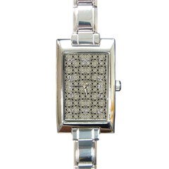 Interlace Arabesque Pattern Rectangle Italian Charm Watch