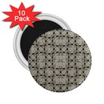 Interlace Arabesque Pattern 2.25  Magnets (10 pack)  Front