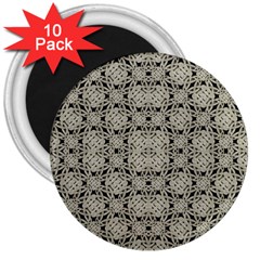 Interlace Arabesque Pattern 3  Magnets (10 pack) 