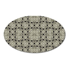 Interlace Arabesque Pattern Oval Magnet