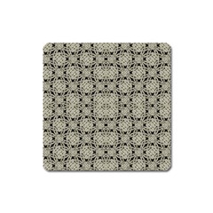 Interlace Arabesque Pattern Square Magnet