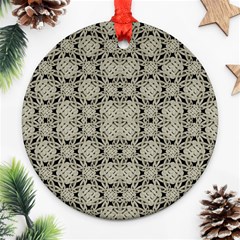 Interlace Arabesque Pattern Round Ornament (Two Sides) 