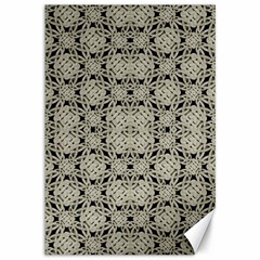 Interlace Arabesque Pattern Canvas 12  x 18  