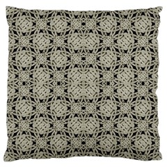 Interlace Arabesque Pattern Large Cushion Case (one Side) by dflcprints