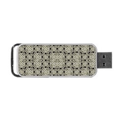 Interlace Arabesque Pattern Portable Usb Flash (one Side) by dflcprints