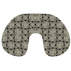 Interlace Arabesque Pattern Travel Neck Pillows by dflcprints