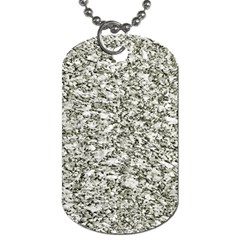 Black And White Abstract Texture Dog Tag (one Side) by dflcprints