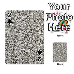 Black And White Abstract Texture Playing Cards 54 Designs  by dflcprints