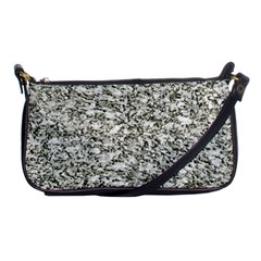 Black And White Abstract Texture Shoulder Clutch Bags by dflcprints