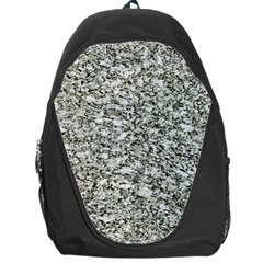 Black And White Abstract Texture Backpack Bag