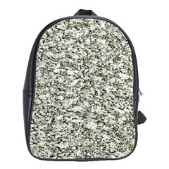 Black And White Abstract Texture School Bags (xl)  by dflcprints