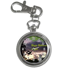 Happy Halloween Night Witch Flying Key Chain Watches by canvasngiftshop