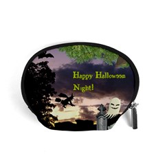 Happy Halloween Night Witch Flying Accessory Pouches (small)  by canvasngiftshop