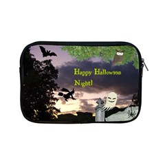 Happy Halloween Night Witch Flying Apple Ipad Mini Zipper Cases by canvasngiftshop