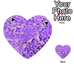 Festive Chic Purple Stone Glitter  Playing Cards 54 (Heart)  Front - Spade2