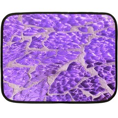 Festive Chic Purple Stone Glitter  Fleece Blanket (Mini)