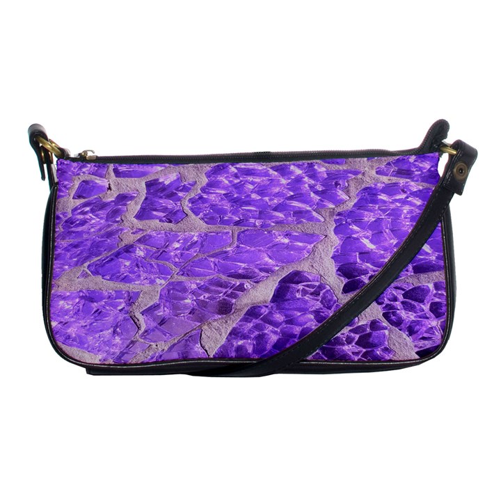 Festive Chic Purple Stone Glitter  Shoulder Clutch Bags