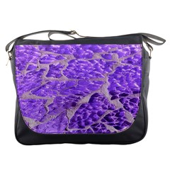 Festive Chic Purple Stone Glitter  Messenger Bags