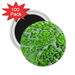 Festive Chic Green Glitter Shiny Glamour Sparkles 2 25  Magnets (100 Pack)  by yoursparklingshop