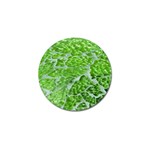 Festive Chic Green Glitter Shiny Glamour Sparkles Golf Ball Marker (10 pack) Front