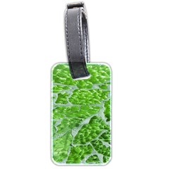 Festive Chic Green Glitter Shiny Glamour Sparkles Luggage Tags (two Sides) by yoursparklingshop