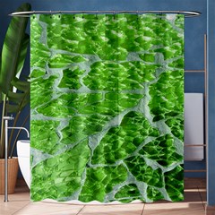 Festive Chic Green Glitter Shiny Glamour Sparkles Shower Curtain 60  X 72  (medium)  by yoursparklingshop