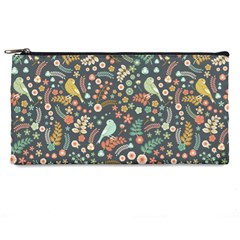 Vintage Flowers And Birds Pattern Pencil Cases by TastefulDesigns