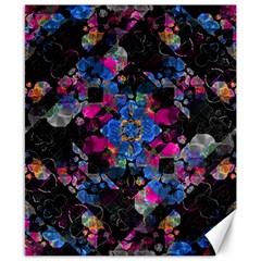 Stylized Geometric Floral Ornate Canvas 8  X 10  by dflcprints