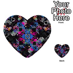 Stylized Geometric Floral Ornate Playing Cards 54 (heart)  by dflcprints