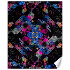 Stylized Geometric Floral Ornate Canvas 11  X 14   by dflcprints