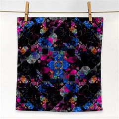 Stylized Geometric Floral Ornate Face Towel by dflcprints