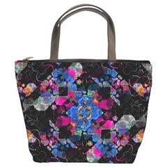 Stylized Geometric Floral Ornate Bucket Bags by dflcprints