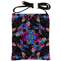 Stylized Geometric Floral Ornate Shoulder Sling Bags by dflcprints