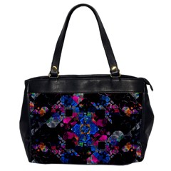 Stylized Geometric Floral Ornate Office Handbags by dflcprints