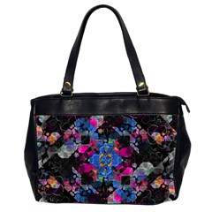 Stylized Geometric Floral Ornate Office Handbags (2 Sides)  by dflcprints