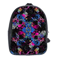 Stylized Geometric Floral Ornate School Bags (xl)  by dflcprints